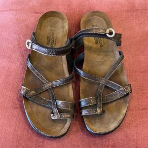 NAOT Brown Leather Strappy Sandals - Size 40 (9)